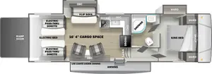 Floorplan of RV model SA2816G