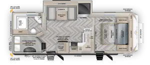 Floorplan of RV model 24MBH