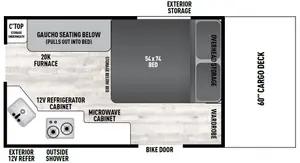 Floorplan of RV model V4