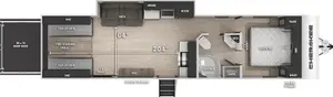 Floorplan of RV model 294RR