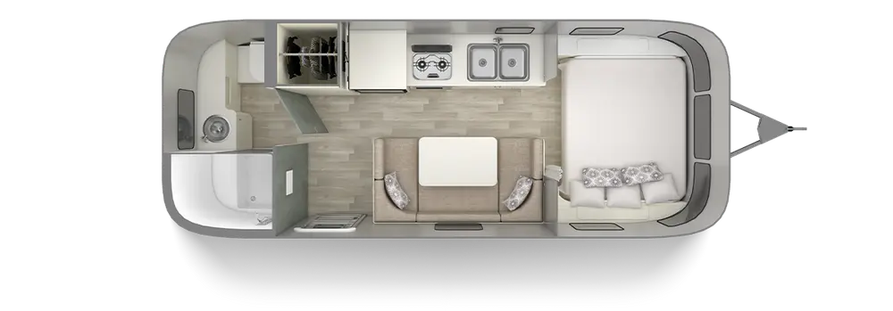 Floorplan of RV model Bambi 22FB