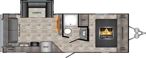 Floorplan of RV model VL25RL