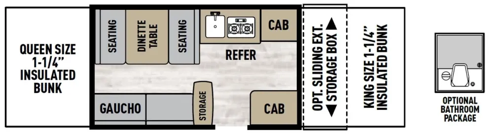 Floorplan of RV model V2