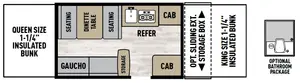 Floorplan of RV model V2