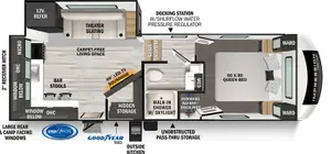 Floorplan of RV model 235RW