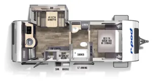 Floorplan of RV model RP-202