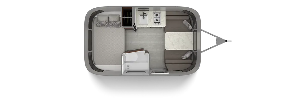 Floorplan of RV model Caravel 16RB