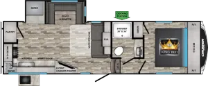 Floorplan of RV model CR27MK