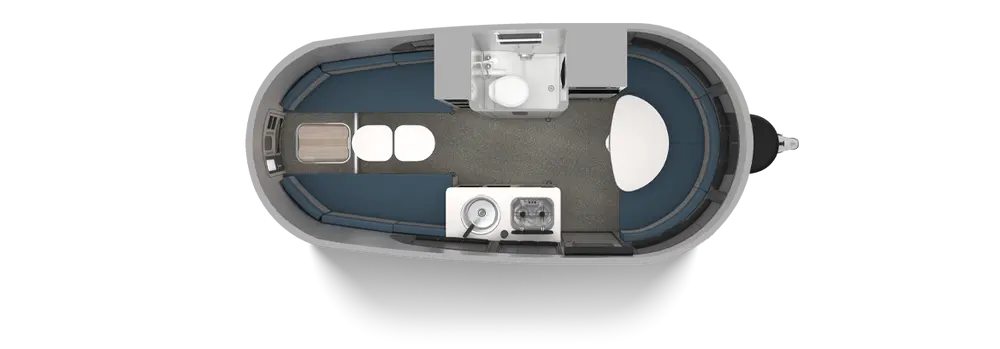 Floorplan of RV model Basecamp 20