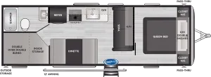 Floorplan of RV model 260BH