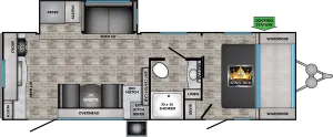 Floorplan of RV model SS256RK