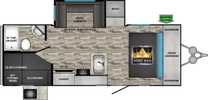 Floorplan of RV model CR22BBH