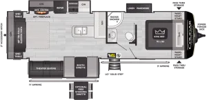 Floorplan of RV model 29RLSWE