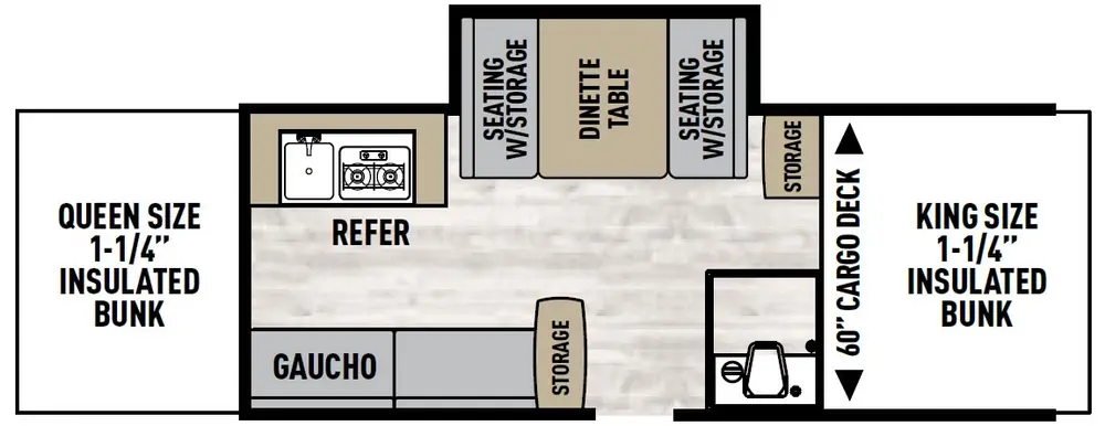 Floorplan of RV model V3