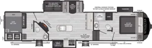 Floorplan of RV model 35BH