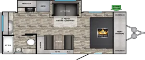 Floorplan of RV model CR22MRK