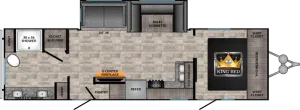 Floorplan of RV model VL29RB