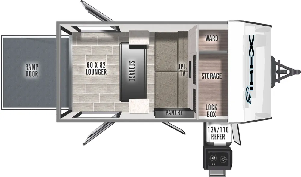 Floorplan of RV model 10LHG