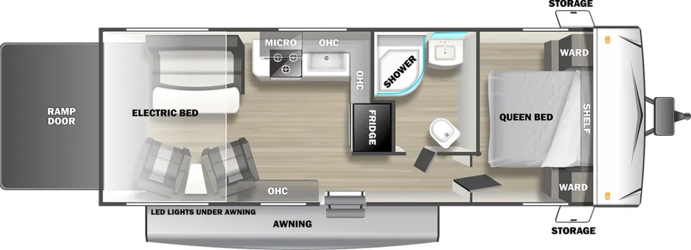 Floorplan of RV model FS2413