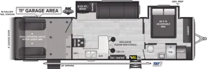 Floorplan of RV model 317