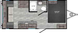 Floorplan of RV model ZR18RD