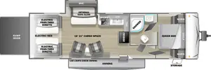 Floorplan of RV model FQ2715G