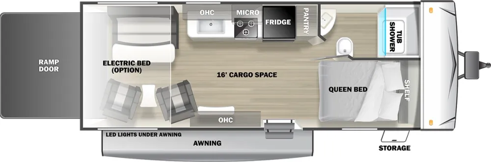 Floorplan of RV model SS1814