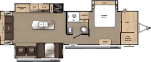 Floorplan of RV model 32RLTS