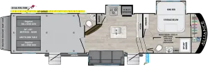 Floorplan of RV model All Access Series 36A15