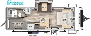 Floorplan of RV model NB20.3