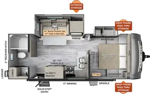 Floorplan of RV model 2511S