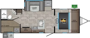 Floorplan of RV model SS242BH