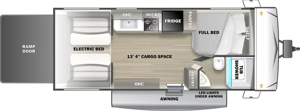 Floorplan of RV model CB1913