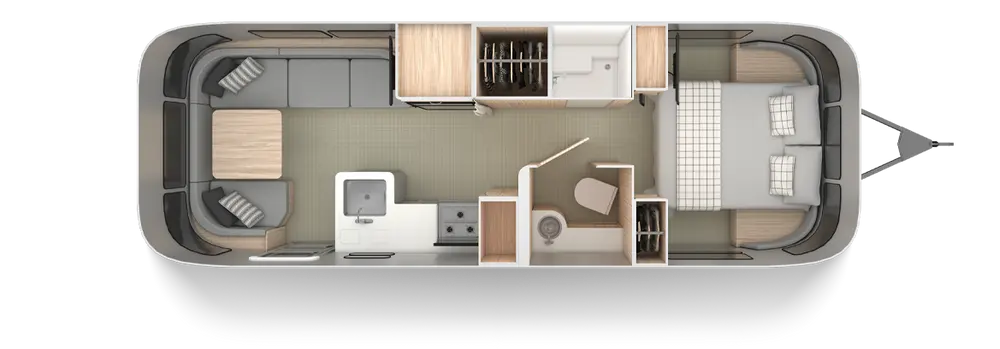 Floorplan of RV model Globetrotter® 27FB