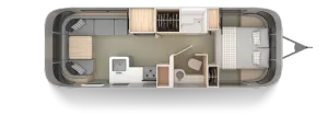 Floorplan of RV model Globetrotter® 27FB