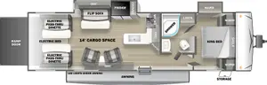 Floorplan of RV model FK3114G