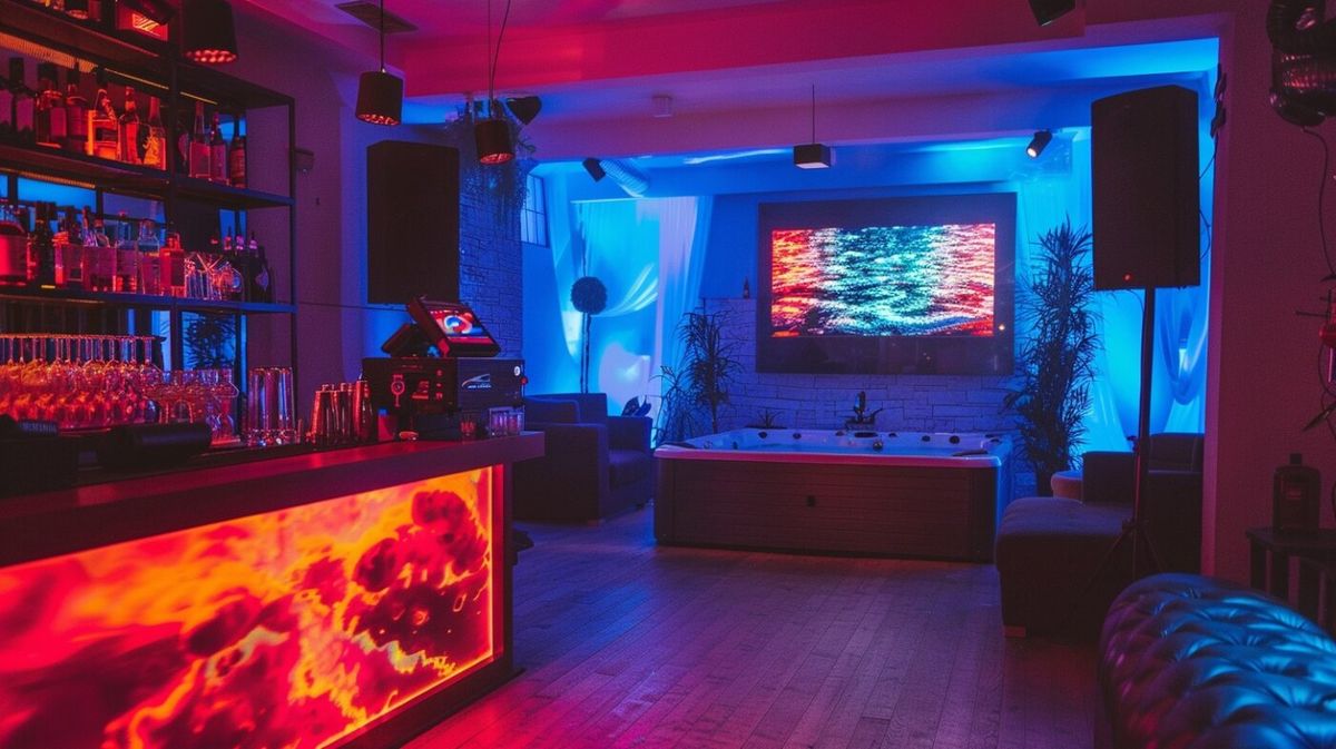 luxury-loft-bachelor-party-setup