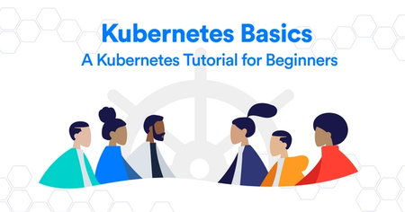 An image of people looking at each other with the words Kubernetes Basics: Kubernetes Tutorial for Beginners