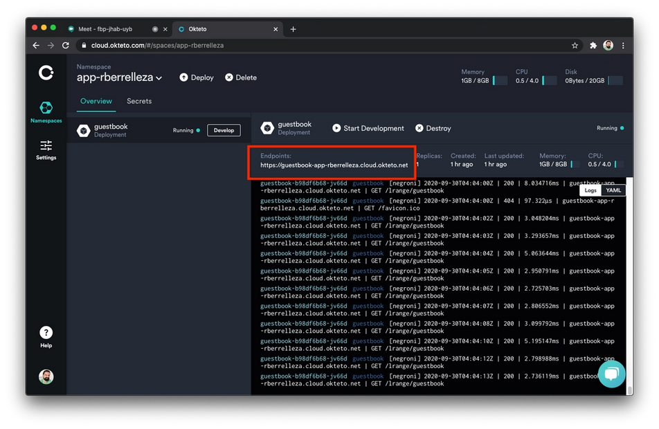 Public Endpoint in the UI