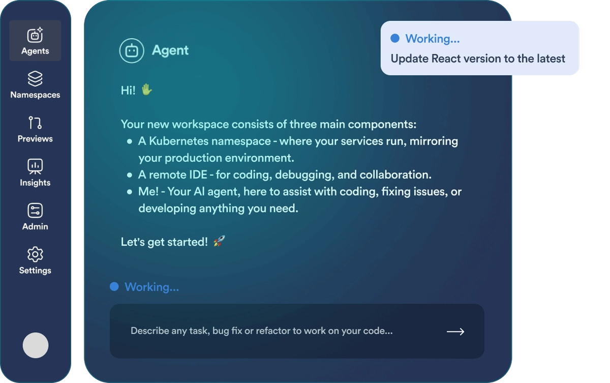 Production-ready AI agents for your infrastructure | Okteto