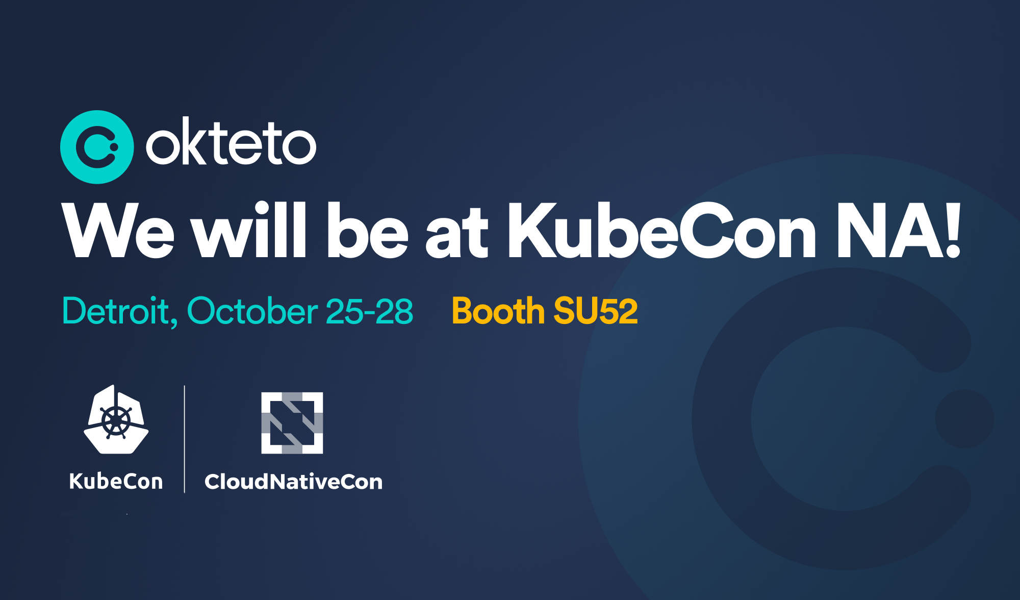Meet Us at KubeCon + CloudNativeCon North America | Okteto