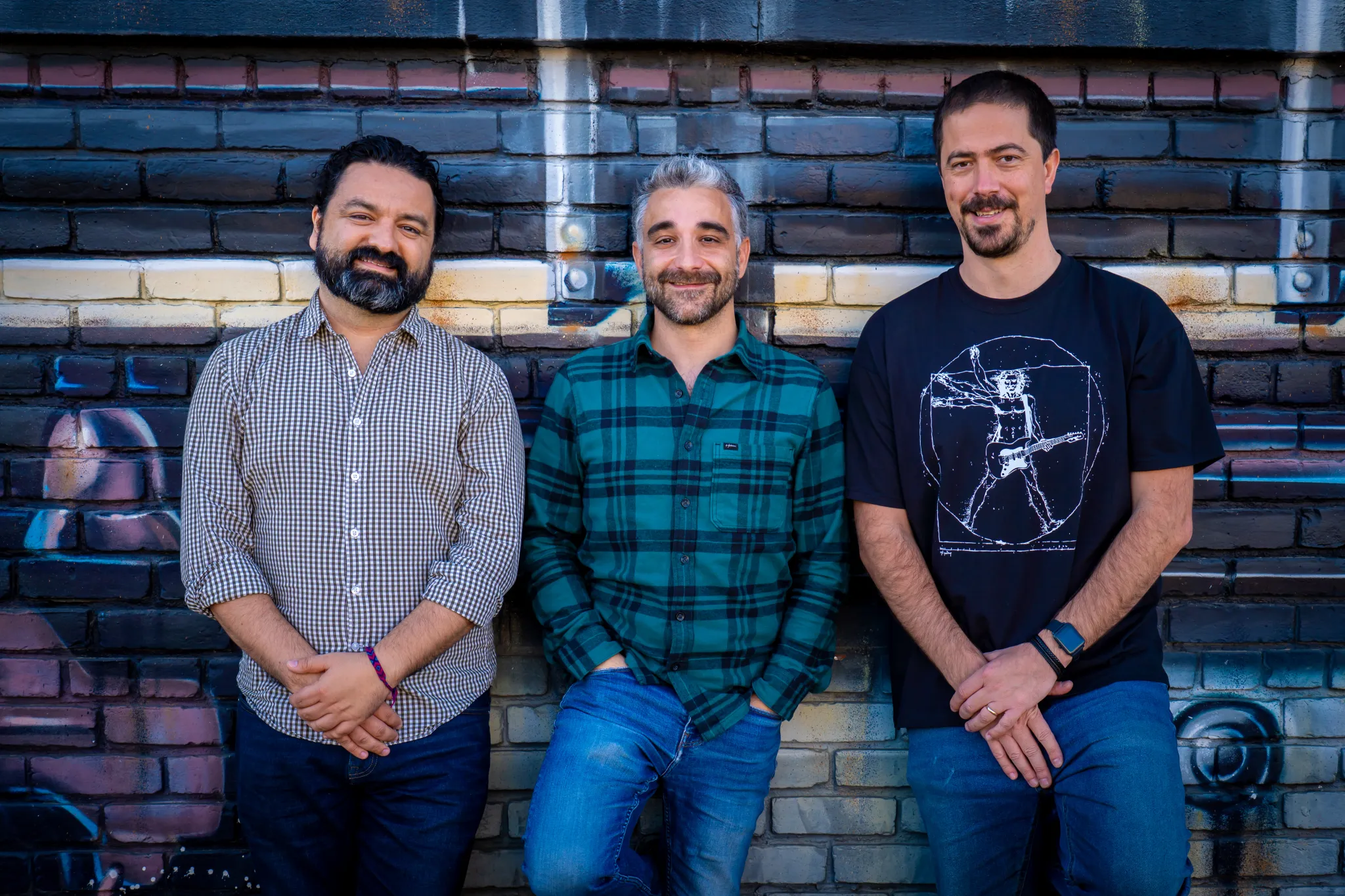A photo of Okteto co-founders: Ramiro Berrelleza, Ramon Lamana and Pablo Chico de Gomez
