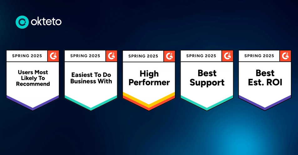 A graphic showcasing G2 awarded badges for high performance