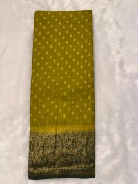 Golden Yellow Zari Festive Elegance