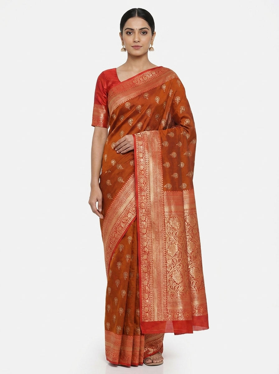Navy Zari Festive Elegance