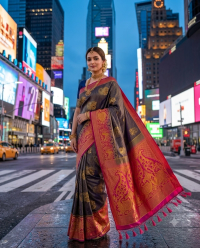 Deep Red Urban Silk Splendor