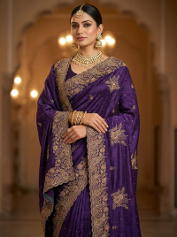 Zari Silk with Zari-Embroidered Saree