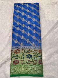 Royal Blue Zari Temple Splendor