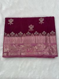 Deep Maroon Festive Flower Elegance