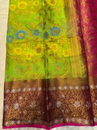 Royal Blue Heritage Silk Saree
